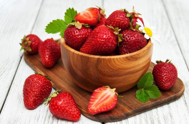 Brot-Erdbeeren-Rösti